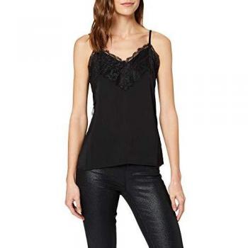 Vero Moda 10210296 Camiseta sin Mangas, Negro