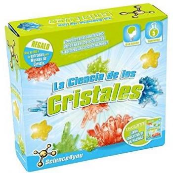 Science4you-489810 La Ciencia de los Cristales, Juguete científico y Educativo para niños +8 Años, Multicolor, Critales