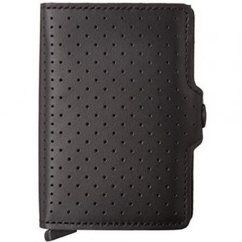 Secrid Twinwallet Cuero Perforado - negro -