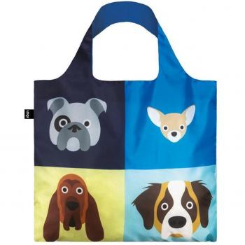 Loqi Bolsa de Compra Plegable Diseño Stephen Cheetham Dogs