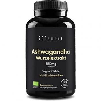 Extracto Raíz Ashwagandha Eco Ksm-66 550mg 120 cápsulas