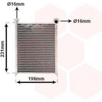 Radiador de calefacción VAN WEZEL 09016703, tipo: calefactor, características: diseño compacto, fácil instalación, eficiente en la distribución del calor, compatible con sistemas de calefacción central