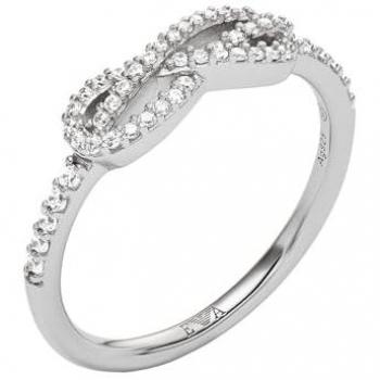 Anillo de Plata Esterlina Emporio Armani con Zircón Sintético y Diseño de Infinito EG3599040