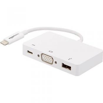 AmazonBasics - Adaptador multipuerto de USB-C a VGA