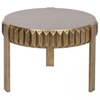 Mesita Auxiliar Home ESPRIT Dorado Metal 62 x 62 x 50 cm