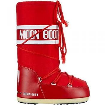 Red Nylon Moon Boots for Men and Women - Size 42-44 EU / UK8/UK9.5