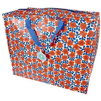 Rex London Jumbo Astrid Ruby Large Storage Bag with Zip - Strong and Durable 55 x 48 x 28cm (70L)