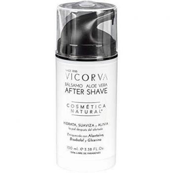 VICORVA Bálsamo After Shave | Hidrata, suaviza y alivia la piel después del afeitado | Evita la irritación, Enrojecimiento y ayuda deslizamiento cuchilla | Alantoína, Bisabolol y Glicerina | 100 ml