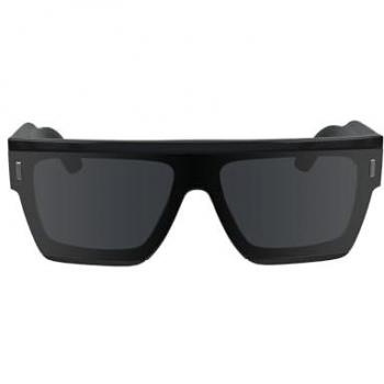Calvin Klein CK24502S Square Sunglasses for Women and Men, Slate Grey with Light Grey Lenses, 55mm Size