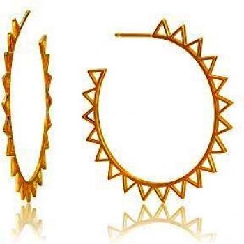 Ania Haie 925 Sterling Zilveren Goudkleurige All Ears Oorbellen AH-E008-03G
