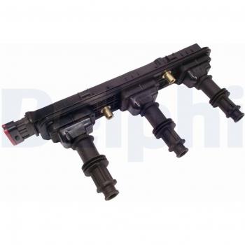 Bobina de encendido Delphi GN10329-12B1 12V, reemplaza 1208209, compatible con Opel y Vauxhall