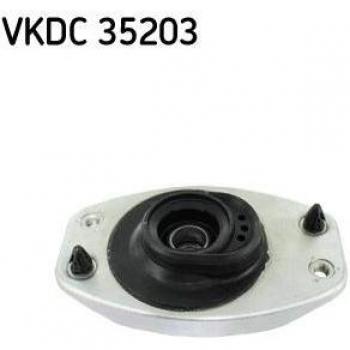 Copela de amortiguador SKF Top Strut Mounting VKDC 35203, fabricada en material de alta calidad, diseñada para proporcionar un soporte y alineación óptimos del amortiguador, compatible con una amplia gama de vehículos, incluye