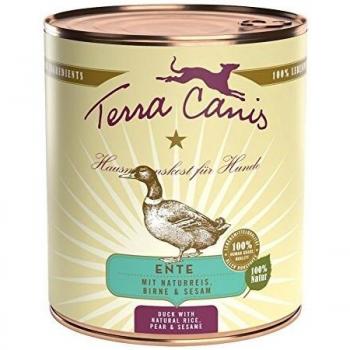 Terra Canis Menú 6 x 800 g - Pato con arroz integral, remolacha, pera y semillas de sésamo