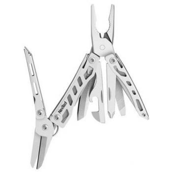 Nextool Mini Flagship 10-in-1 Silver Multitool EDC Folding Hand Tool with Screwdriver and Pliers