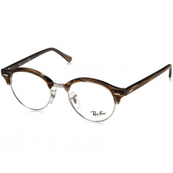 Ray-Ban Clubround, Monturas de Gafas Unisex adulto, Marrón