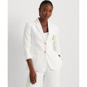 Blazer de mujer Anfisa de jacquard con parche y logo de Lauren Ralph Lauren