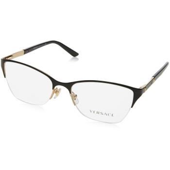 Versace Women's 0Ve1218 Eyeglass Frames, Black/Gold, UK 40