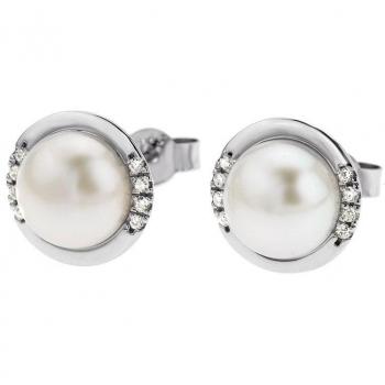 Pendientes Perla Time Road WS00388 Plata
