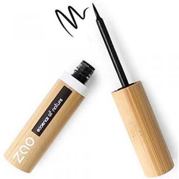 ZAO Bamboo Eyeliner Brush, 070 Black Intense - Organic & Vegan (4.5 g)