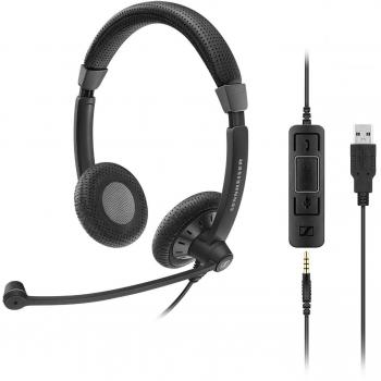 SC 75 USB MS Auriculares Diadema Negro
