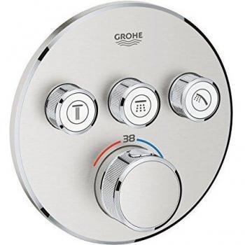 Grohe 29121DC0 29121DC0-Grohtherm SmartControl Termostato Empotrado con 3 Llaves, Supersteel