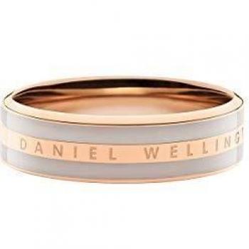 Anillo de Acero Inoxidable Daniel Wellington DW00400057 - Rose Gold y Arena del Desierto, Talla 56