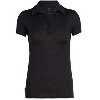 Icebreaker Tech Lite SS - Polo para Mujer Negro M