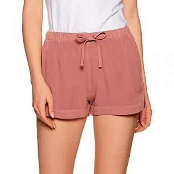 RVCA New Yume - Pantalones cortos para mujer Pompei Red S