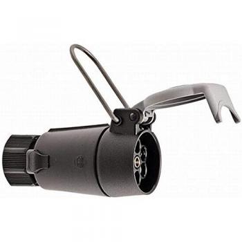 Toma de corriente HELLA 8JB 006 464-001 - 12V - Conector de 7 pines - Contacto a tornillo - Negro/Blanco