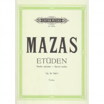 Estudios Especiales Op. 36 Vol. 1 para Violín - Jacques-Féréol Mazas (Edición Peters)