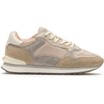 Zapatillas deportivas de mujer en piel combinada
