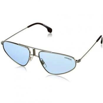 Carrera 1021/S Women's Sunglasses - Metal Frame, Ø 58 mm, Gray with Blue Mirror