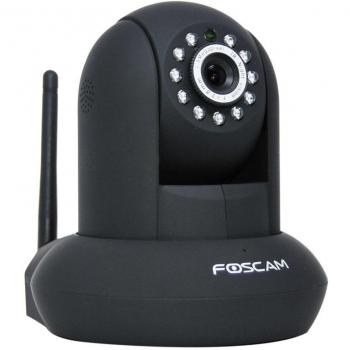 Foscam FI9831W/B - Cámara IP de vigilancia, de interior, 1.3 MP, 960p, H264, motorizada, audio, slot tarjeta SD, 7.6 W, color negro
