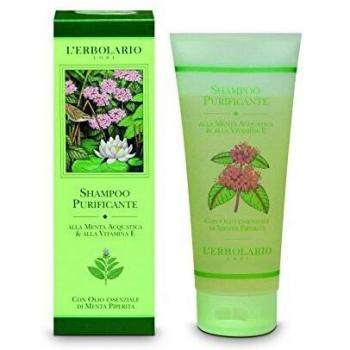 L'Erbolario Purifying Mint Shampoo with Vitamin E - 200ml