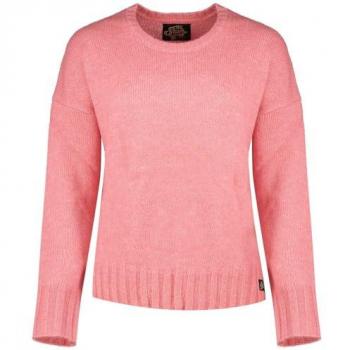 Suéter de mujer Superdry Essential de cuello redondo color rosa talla 44/XL