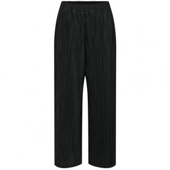 Pantalón ancho plisado de mujer Only Ravenna, cintura alta, color negro, talla S