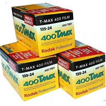 , 3 unidades Kodak 400 Servicio Tmax 35 mm 24 De la exposición con blanco y negro cámara Protector de pantalla