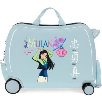 Disney Princess Celebration Maleta Infantil Cabina 2 Ruedas Multidireccionales Ariel Rígida Azul con Capacidad de 34L