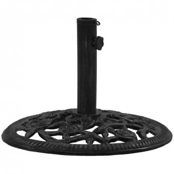 vidaXL Umbrella Base - Black, 48x48x33 cm, Cast Iron