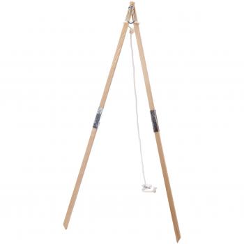 Amazonas Madera Wooden Single Hammock Stand - A sturdy and elegant wooden stand designed for single hammocks, made from high-quality wood with a natural finish, featuring a weight capacity suitable for one person, easy assembly, and weather-resistant prop