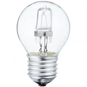 Cegasa New Class Bombilla Halógena Esférica, E27, 42 watts, Transparente