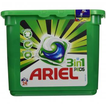 Ariel Cápsulas de Detergente 3 en 1, 2 x 24uds