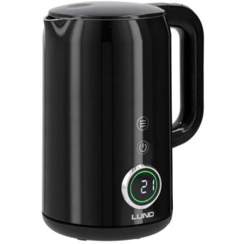Hervidor Eléctrico Lund 1,7L con Regulación de Temperatura, Color Negro