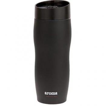 Café/Té, Acero inoxidable, aislado al vacío taza de viaje/termo, a prueba de fugas, mantiene caliente y frío Bebidas, abierto con una mano, 380 ml/13 oz