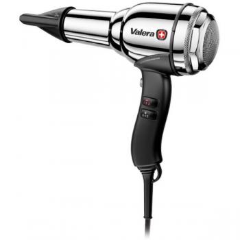 Secador de Pelo Valera Swiss Steel-Master Chrome 2100W, Profesional, Iones, 3 Temperaturas, Cable Flexibilidad Anti-torsión