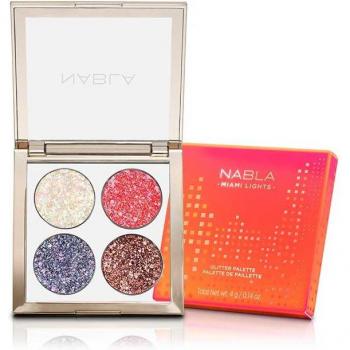 Miami Lights Glitter Palette - Paleta de brillos prensados con tonos brillantes y vibrantes