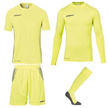 uhlsport Score Goalkeeper Jersey de Portero, Hombre, Amarillo flúor/Negro, 128