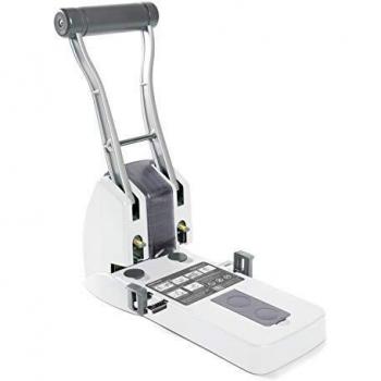 Perforador Rapesco ECO P2200, 2 agujeros, alta capacidad para 150 hojas, color blanco