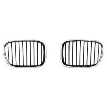 Rejilla Delantera Van Wezel Negra con Marco Cromado para BMW Serie 5 E39 (Desde Septiembre 2000)