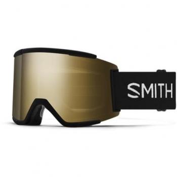 Smith Squad XL Ski Goggles - Black ChromaPop Sun Black Gold Mirror
